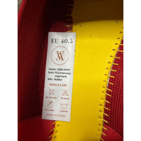 VIVAIA Red Knit Pointed Toe Ballet Flats Women EU 40.5 - Picture 7 of 7